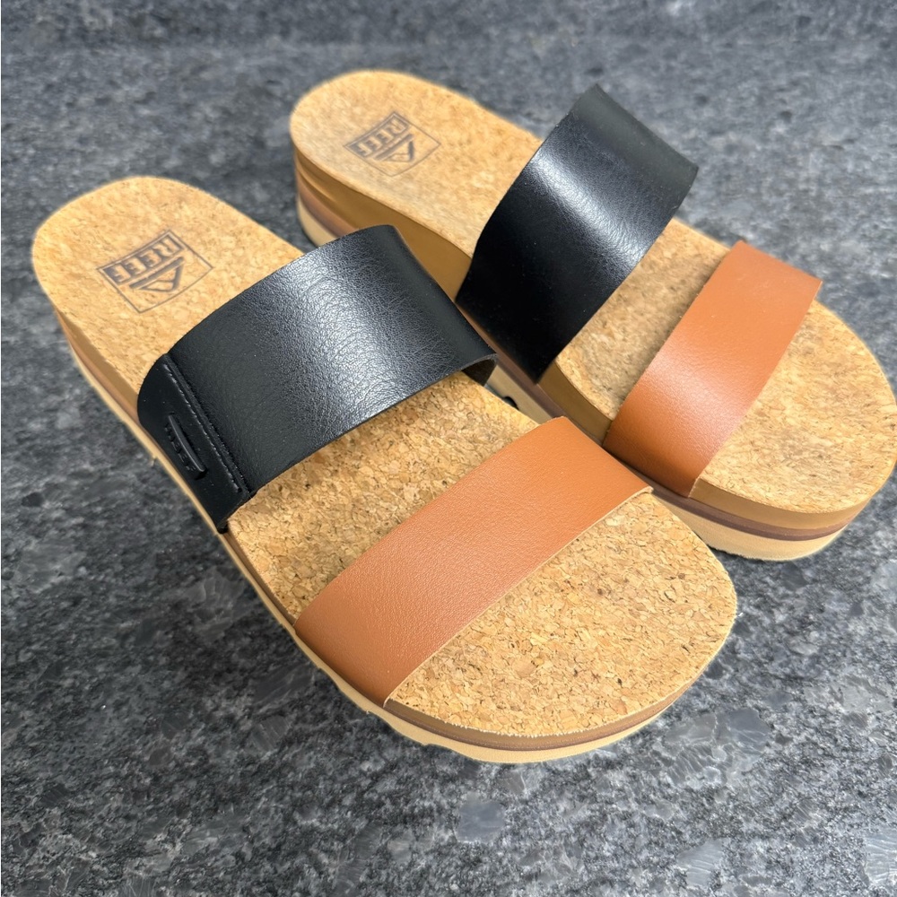 Reef Water Vista Platform Slide Sandals